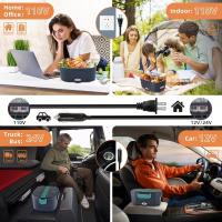 Fiambrera Eléctrica 1.5L 60W, 12V/24V+220V Gran Comida Térmico con Bolsa y Acero Inoxidable Tenedor Cuchara para Coche Camión Oficina - details 5