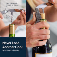 Abreviñedora Manual Leeseph Doble Apretado Acero Inoxidable Para Bartender Servidor Camarero Eco-amigable Stockeador - details 4