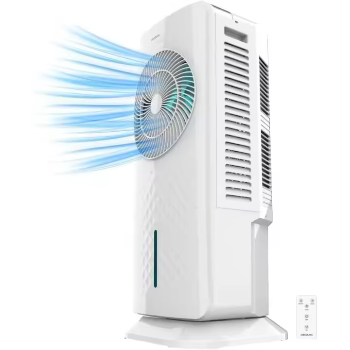 Climatizador Evaporativo Energy Silence 3500 Cool Compact Smart, 65 W, Depósito 3,5 L, Táctil, Mando a distancia, 3 Velocidades, 2 modos, Oscilación 70º, Temporizador 12h, Incluye 2 enfriadores - 1