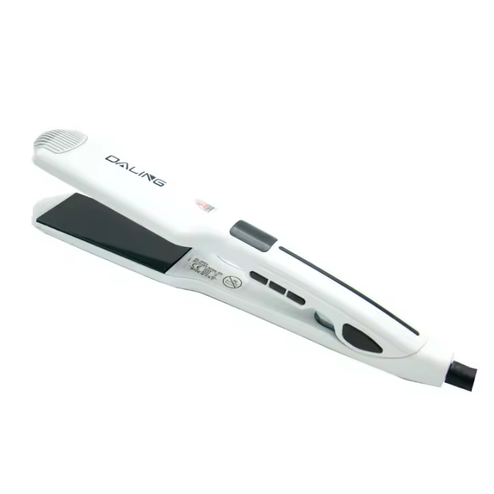 Alisador de pelo con pantalla de temperatura, plancha de pelo para alisar, modelo de salón profesional negro, alisador y rizador, pantalla LCD, Plancha de pelo plana de alta temperatura - 1