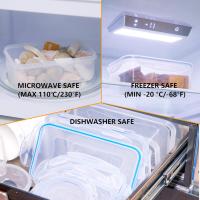 MAXHOME-SET 3 Envases Reutilizables Recipientes de Plástico Alimentos con Tapas Herméticas, Sin BPA y 100% a Prueba de Fugas, Aptos para Lavavajillas, Congelador y Microondas ,0.4-1.5L - details 2