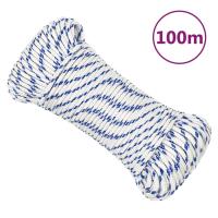 vidaXL Cuerda de barco polipropileno 5 mm 100 m cuerda enrollada Color Azul,  Blanco y azul,  orange y mas - details 1