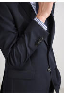 Traje De Moda Para Hombre Estilo Inglés Slim-fit Traje Formal Casual Para Trabajo Y Banquete Color Sólido Conjunto De Chaqueta Y Pantalones - details 6