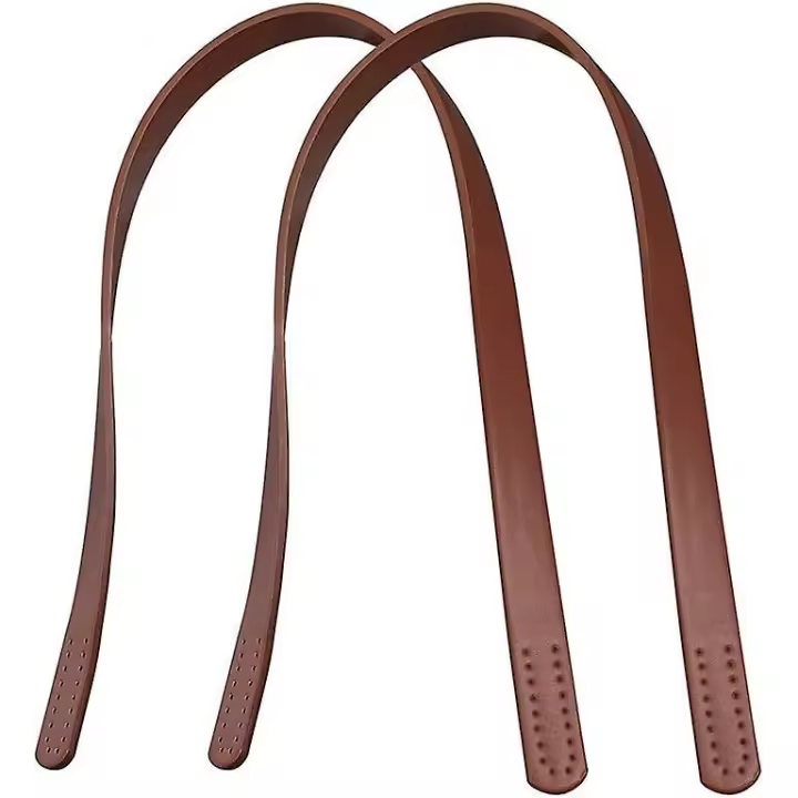 2 piezas 62cm de la correa del bolso de la costura corto Maneja marron ReplacementLight - 1