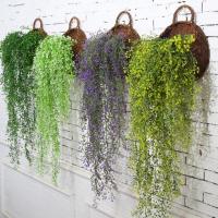 Plantas Artificiales Colgantes De 80CM Adelfa Artificial Decoración De Pared Para Jardín Y Hogar Flores Falsas De Plástico Para Exposición Y Uso En Bodas - details 0