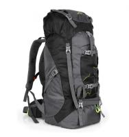 Mochila Senderismo Viajes Montañismo Camping Trekking 70L Negro - details 0
