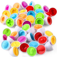 Juguetes Educativos Montessori Para Niños 4pcs Juego De Aprendizaje Temprano De Colores Formas Y Vehículos Verduras Juguetes Inteligentes De a Matched Egg - details 2