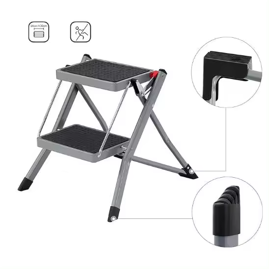 BTF Mini Escalera plegable de 2 Peldaños de 20x30 cm - 1