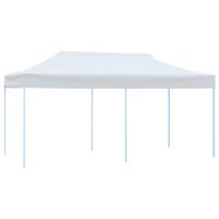 vidaXL Carpa de fiestas plegable paredes laterales acero blanco 3x6 m - details 2