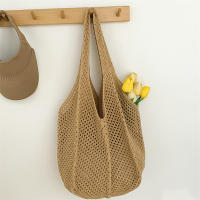 Bolso De Hombro Para Mujer Estilo Bohemio Hecho a Mano Capacidad Grande Saco De Mano De Paja Tejida Casual Bolso De Playa Verano - details 17