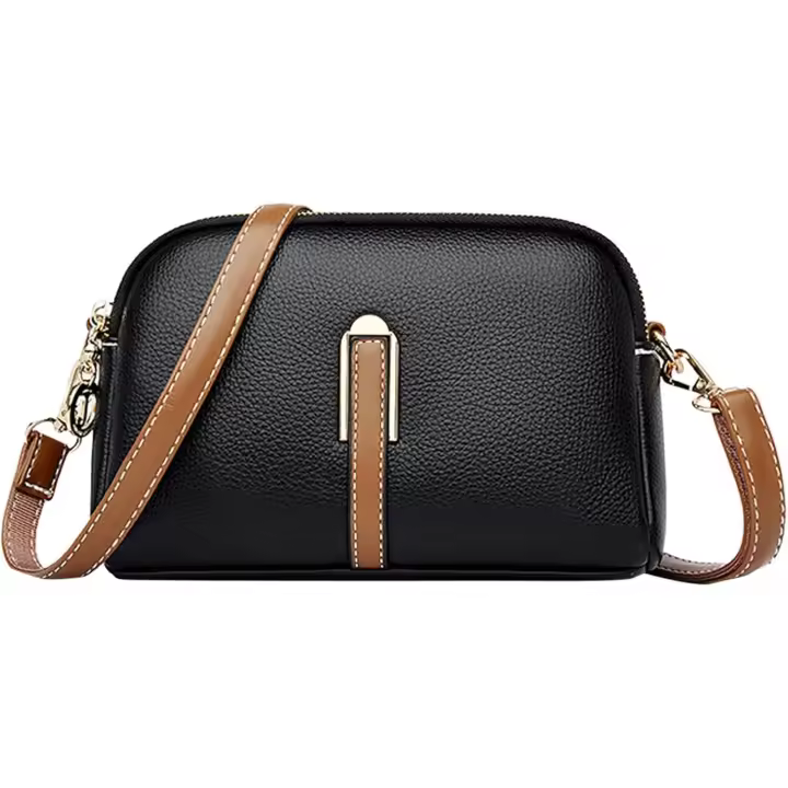 Pequeños bolsos de Crossbody para las mujeres Bolsa de hombro de cuero Vegano Teléfono Celular Monedero Correa ajustable Monederos de viaje - 1