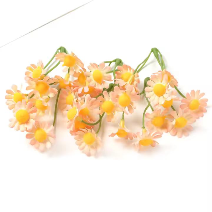10/20PCs Flores Artificiales De Seda Daisy Para Decoración De Hogar Jardín Boda DIY Bouquet Regalos Accesorios - 1