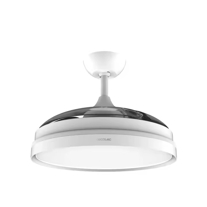 CECOTEC 05992 Ventilador de Techo con Aspas Retráctiles y Lámpara, Función Verano-Invierno - 1