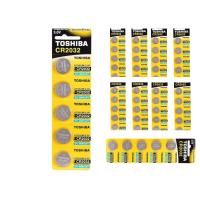 Toshiba - Pilas de botón de litio 2016 2025 2032 de 3 V, paquete de 5, uso en llaves con sensor magnético, básculas, elementos vestibles, dispositivos médicos, Cromo pilas de calidad y marca de confianza - details 0