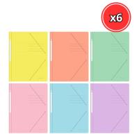 CARPETA GOMAS Y SOLAPA COLORES NEON O PASTEL SURTIDOS 400GR RESISTENTE AL AGUA BISMARK COLOR A ELEGIR - PACK 6 UNIDADES - details 1