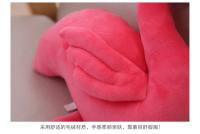 Alfombra De Flamingo De Peluche Suave Animal Decoración De Habitación Kawaii Regalo De Cumpleaños Para Niños Realista Juguete De Flamingo De Peluche - details 10