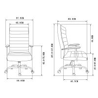 Furniture Style S.L. Silla de Oficina Furniture Style Lara con Diseño Sofisticado y Respaldo Cómodo - details 4