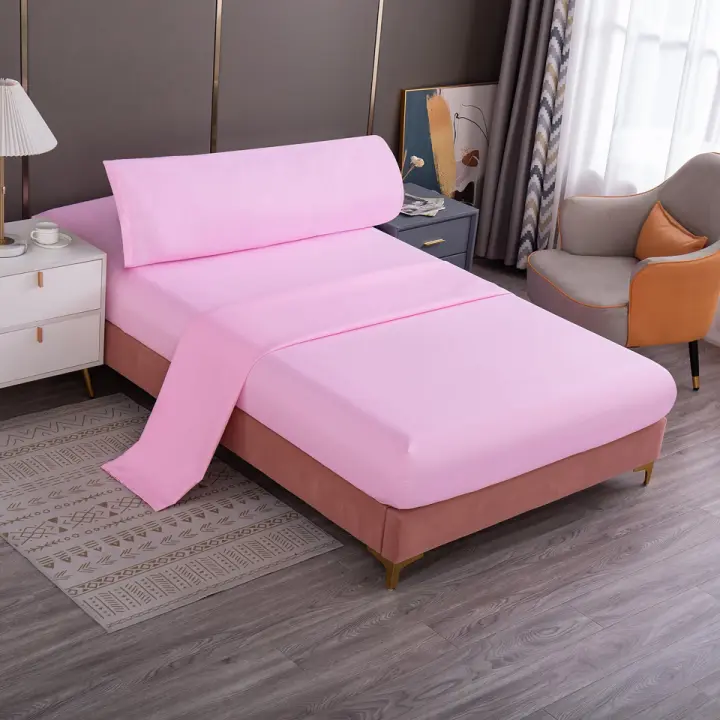 Juego de Sábanas 3 Piezas: Sábana Encimera, Sábana Ajustable y Funda de Almohada sin Bolas - 1