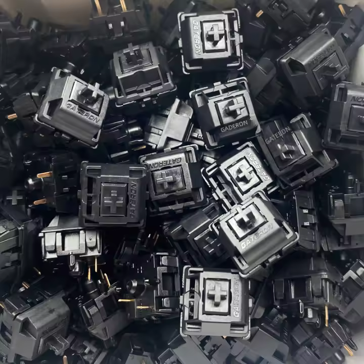 JYBMAK Switches De Teclado Mecánico Gateron Oil King Lineal Pre Lubricados 55gf 5pin Para Enthusiasts De Computación - 1