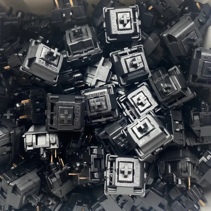 JYBMAK Switches De Teclado Mecánico Gateron Oil King Lineal Pre Lubricados 55gf 5pin Para Enthusiasts De Computación - 1