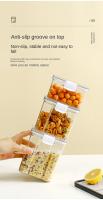Jars Sellados Para Almacenamiento De Cocina Gran Capacidad Transparentes Antihumedad Juego De Jarra Para Cereal Café Granos - details 12