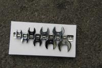 Juego De Llaves De Cabeza De Crowfoot 8Pcs Tamaño 3/8 Pulgada Medición Metrิกa/SAE Cromado Plated 10-22mm Multifuncional - details 3