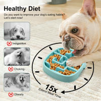 Tazón Lento Alimentador Para Perros Anti-Slip Divertido No Permites Tragos Rapidos Alimentación Ecológico Para Perros Grandes Medianos Y Pequeños Puppies - details 8