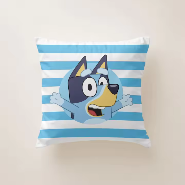Cojín Infantil BLUEY 45x45 cm con Relleno – Funda Suave y Lavable - 1