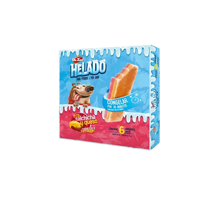 Dr. Zoo Helado Salchicha y Queso para Perros - 6 ud - 1