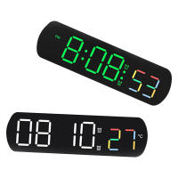 Reloj De Mesa Digital Con Control De Voz Alarma Dual Temporizador Modo Nocturno 12/24H LED Reloj De Pared Para El Despacho - details 9