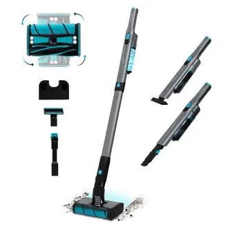 CECOTEC 08408 Aspiradora escoba de 210 W sin bolsa con diseño omnidireccional y 2 modos de funcionamiento Scoba 2100 Twice - 1