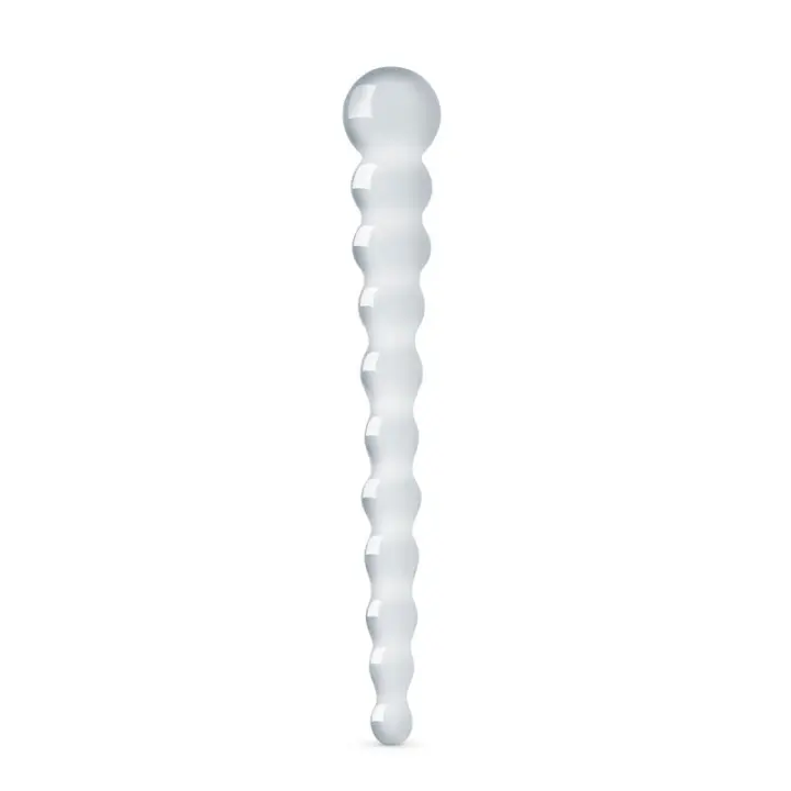 Dildo de Cristal Belover No. 20 Transparente 23cm X 34cm - Juguete Sexual de Vidrio Fuerte y Duradero - 1