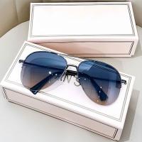 Gafas De Sol Pilotas Gradient Fashion Unisex Con Protección UV400 Gran Marco Tendencia Para Ciclismo Y Conducción - details 7