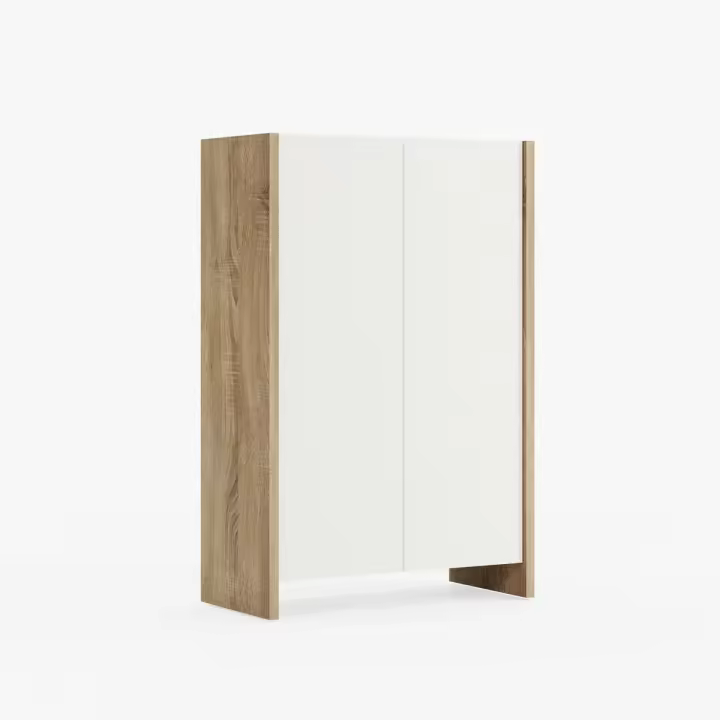 Mueble Multiusos Cora, Agomerado de Melamina, Sonoma, 60x28x90 cm - 1