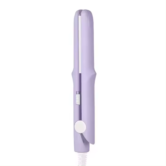 2-en-1 mini rizador varita y plancha de pelo, mini rizador, mini plancha plana portátil para Mujeres Melo Short flequillo Beard - 1