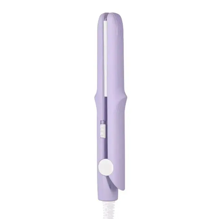 2-en-1 mini rizador varita y plancha de pelo, mini rizador, mini plancha plana portátil para Mujeres Melo Short flequillo Beard - 1
