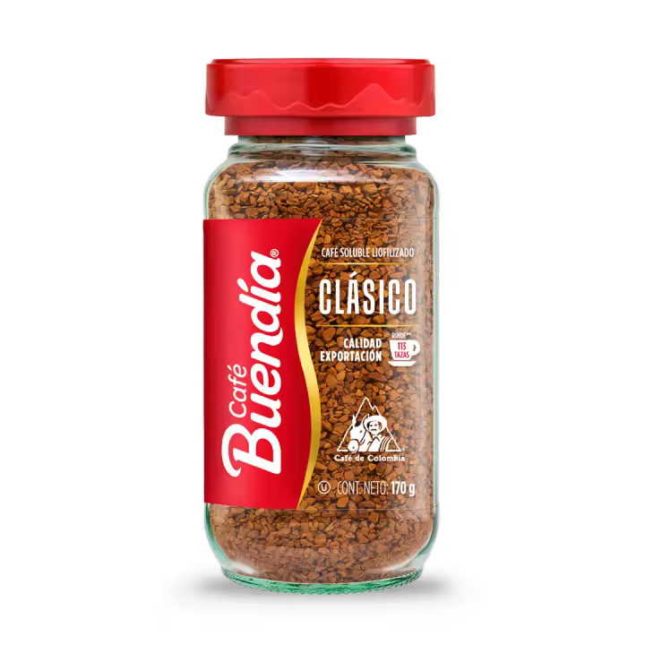 Café Buendia Clasico 170 g - Soluble Iiofilizado de Calidad Superior - Qumir - 1