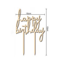 YOMDID 1PC Inserto De Pastel De Madera Para Cumpleaños Decoración Perfecta Para Mesa De Postres Y Fiestas Personalizado Con Letras - details 1