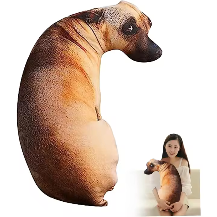La Resistencia Perro Sudadera Almohada En Forma De Perro Realista 3D - 1