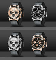Reloj De Cuarzo PAGANI DESIGN Para Hombre Reloj De Pulsera Deportivo De Lujo Automático Con Fecha Impermeable Y Cronógrafo Dorado - details 0