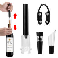 Juego De 4 Piezas De Herramientas De Cocina Abreviñadores De Aire De Presión Y Vacío Accesorios De Barra Cortador De Vino Eco-amigable Acero Inoxidable - details 8