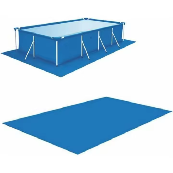 Tapete rectangular para piscina, tapete para piscina cuadrada, tapete rectangular para suelo de piscina, cubierta de suelo plegable para - 1