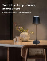 Lámpara De Mesa LED Táctil Recargable Con 3 Colores Luz Nocturna Para Lectura Decorativa Para Restaurante Hotel Bar Y Dormitorio - details 5