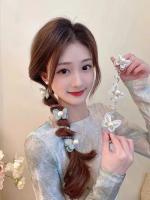 Cinturones Elásticos Para Pelo De Mujer Y Niñas Con Diseño De Mariposa Accesorios Para Cabello De Espiral De Goma Para Colas De Caballo - details 6