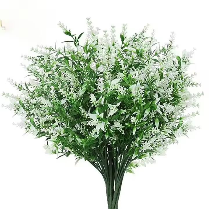 1/3Pcs Flores Artificiales De Lavanda En Plástico Para Decoración De Hogar Jardín Boda DIY Bouquet De Novia Productos Domésticos - 1