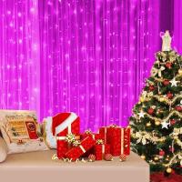 Luces De Cortina LED Con USB Y Control Remoto De 8 Modos Para Decoración De Hogar Pared Ventana Jardín Fiesta Boda Navidad - details 37