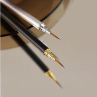 Cepillo De Uñas Con Mango De Metal Cabello De Mink Para Manicura Y Dibujos Con Gel UV Herramientas De Uñas Para Salon - details 3