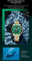 Reloj De Cuarzo Para Hombre Multifuncional Lujo Nocturno Resistente Al Agua Estilo Negocios Serie Reloj De Pulsera De Acero Inoxidable Moda Casual - details 10