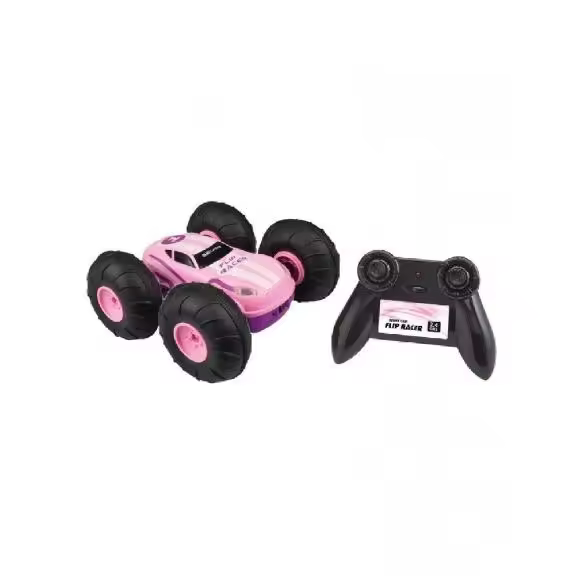 COCHE R/C FLIP RACER ROSA - 1