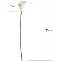 10Pcs Flores Artificiales De Lirio De Blanco Para Boda Decoración De Hogar Regalo De Bendición De Baile De Compromiso Sin Vaso - details 1